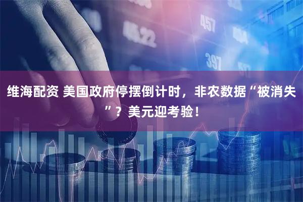 维海配资 美国政府停摆倒计时，非农数据“被消失”？美元迎考验！