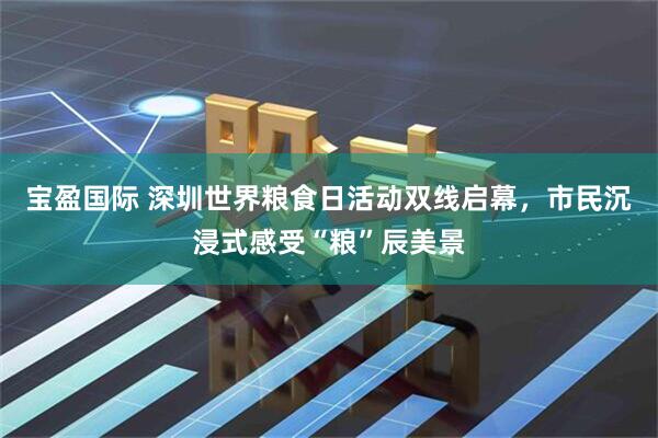 宝盈国际 深圳世界粮食日活动双线启幕，市民沉浸式感受“粮”辰美景