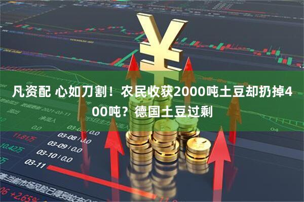 凡资配 心如刀割！农民收获2000吨土豆却扔掉400吨？德国土豆过剩