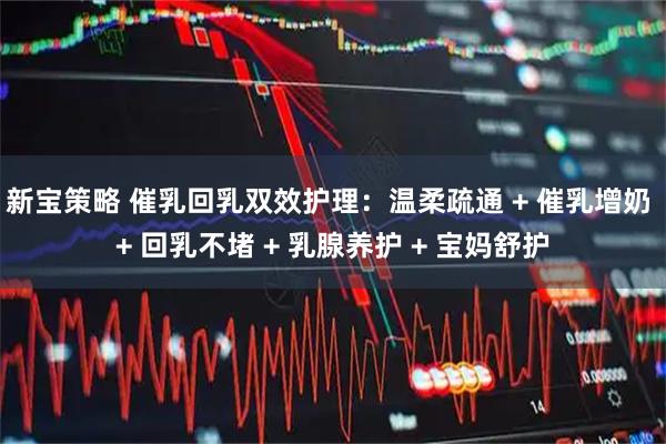 新宝策略 催乳回乳双效护理：温柔疏通 + 催乳增奶 + 回乳不堵 + 乳腺养护 + 宝妈舒护