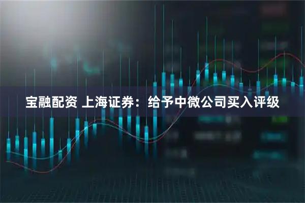 宝融配资 上海证券：给予中微公司买入评级